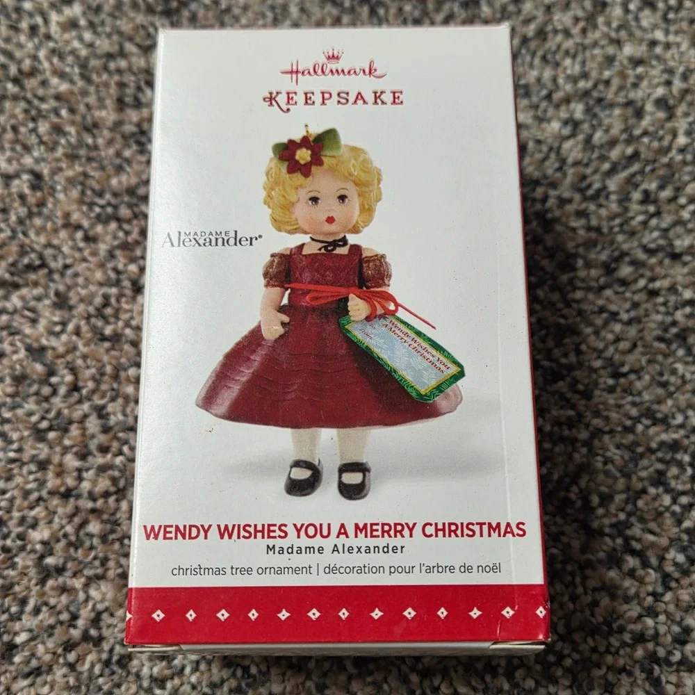 Hallmark 2015 Madame Alexander Wendy Wishes You a Merry Christmas Ornament 20th